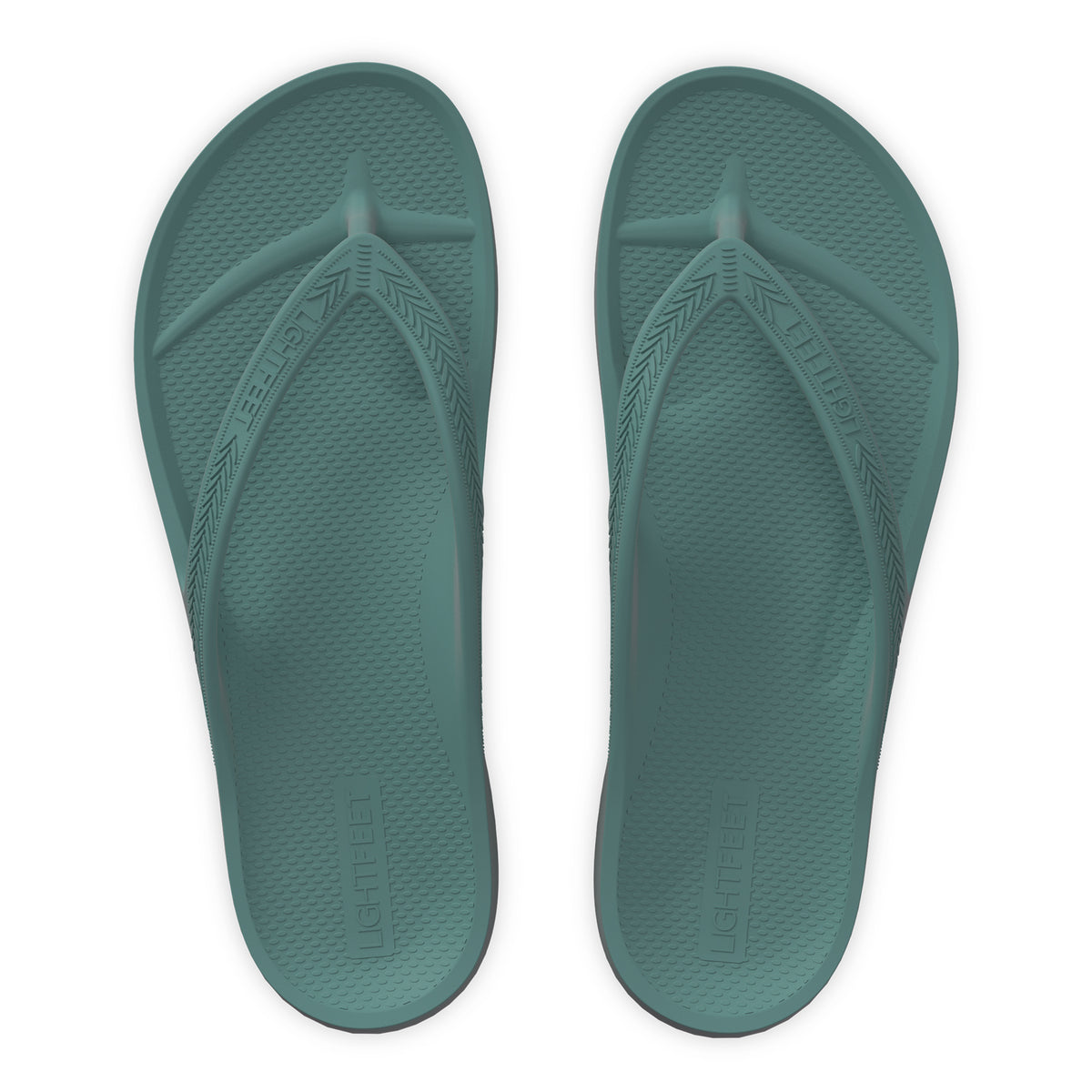 Lightfeet Arch Support Jandals - Forest Green