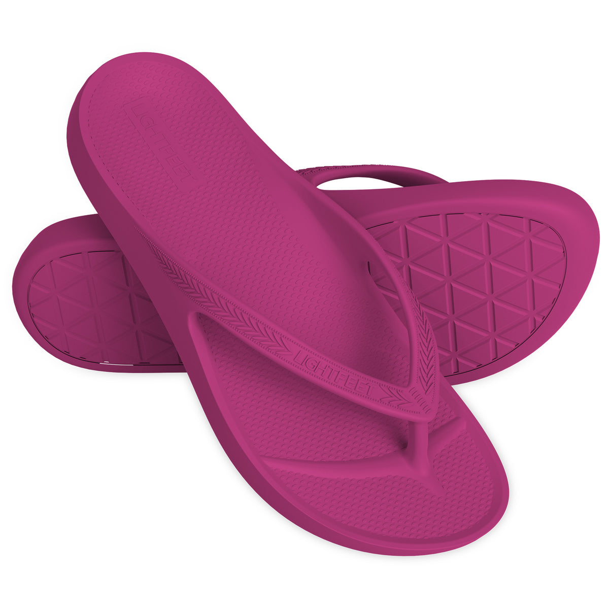 Lightfeet Arch Support Jandals - Fuscia