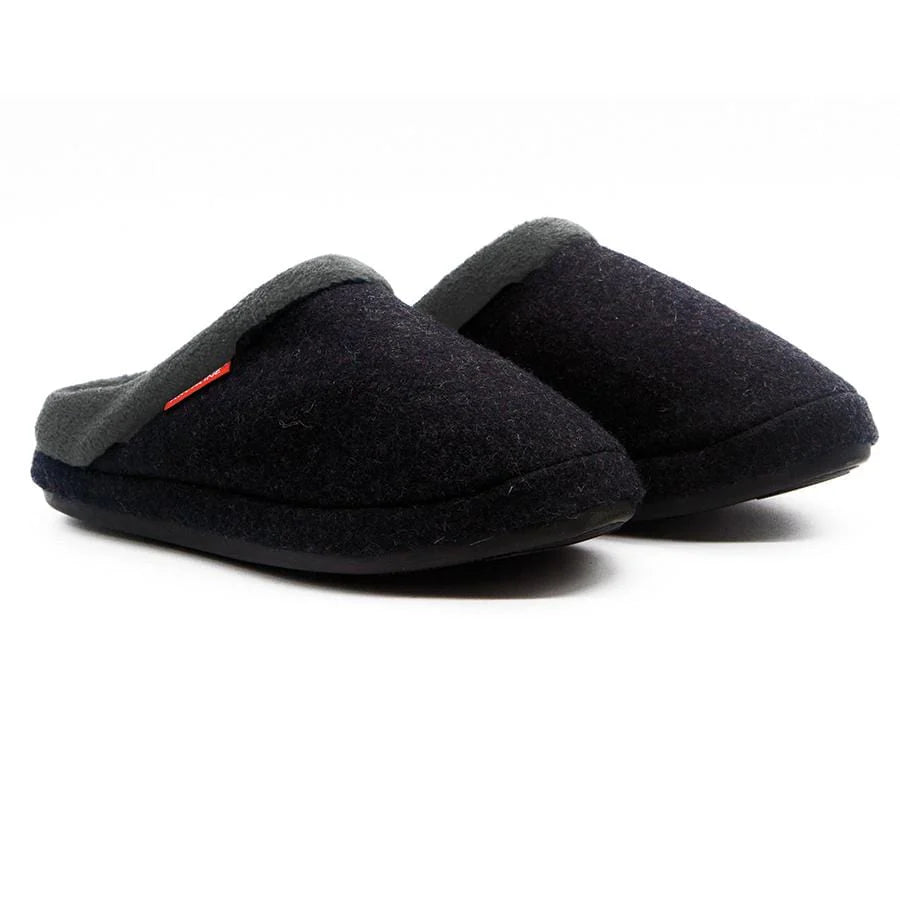 ARCHLINE ORTHOTIC SLIP-ON SLIPPERS - CHARCOAL MARL