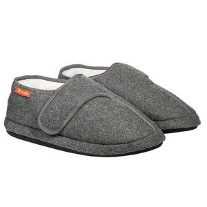 ARCHLINE ORTHOTIC ADJUSTABLE SLIPPERS PLUS - GREY MARL