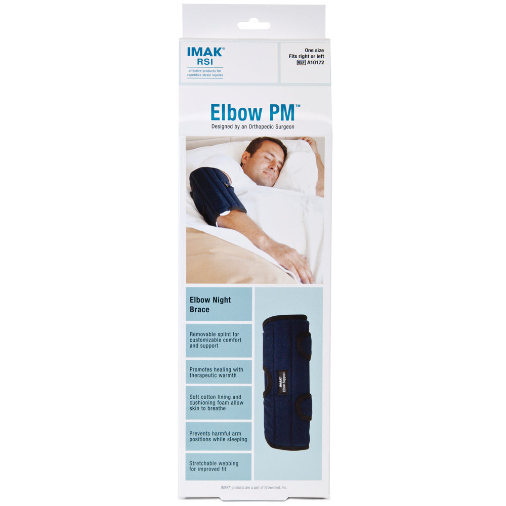 It is a leading brace for nighttime relief of cubital tunnel syndrome, or pain relating to pressure on the ulnar nerve.