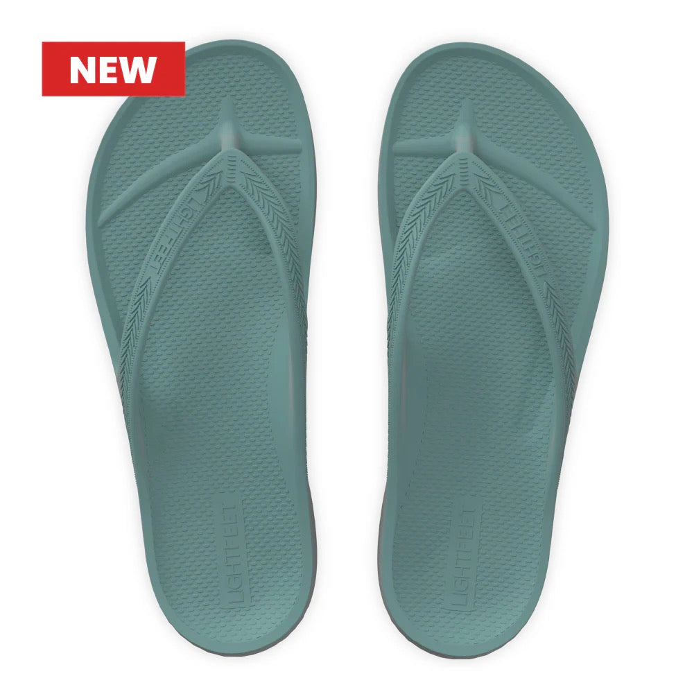 Lightfeet Arch Support Jandals - Forest Green