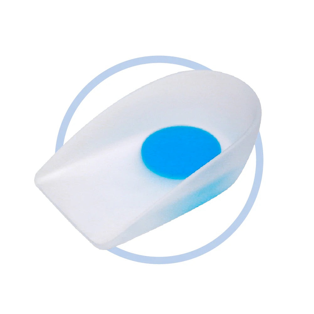 Walker's Gel Heel Cups Blue Dot