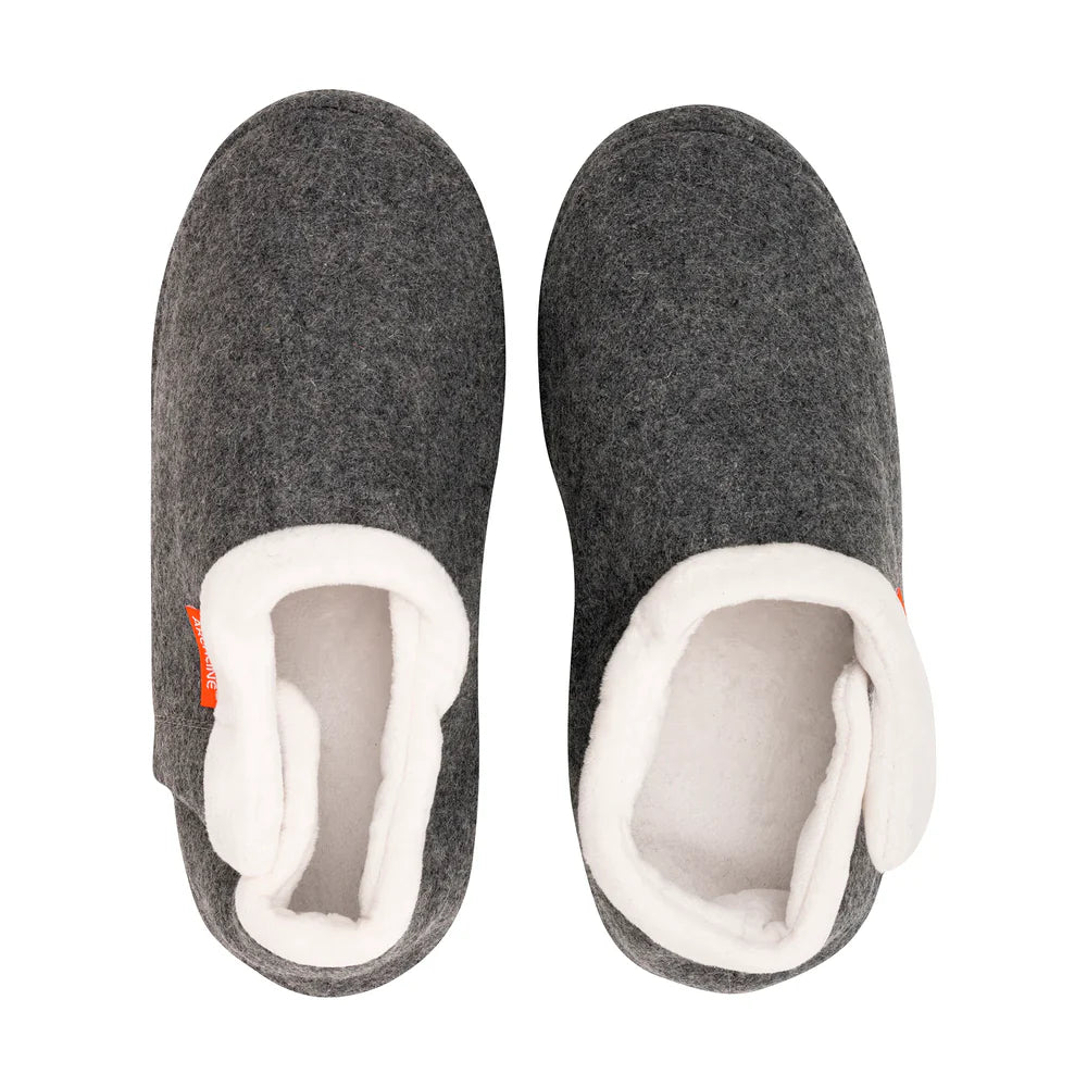 ARCHLINE ORTHOTIC CLOSED HEEL SLIPPERS - GREY MARL