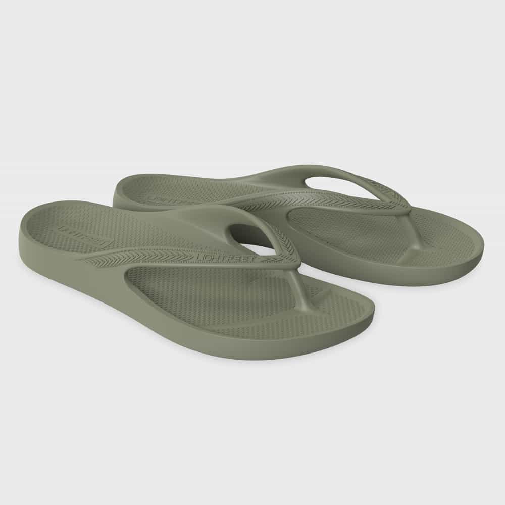 Lightfeet Arch Support Jandals - Khaki