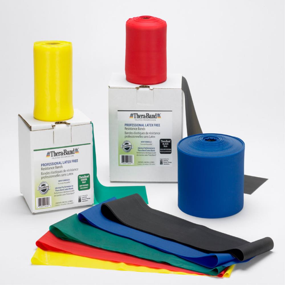 TheraBand Latex-Free Professional Resistance Bands 45.5m