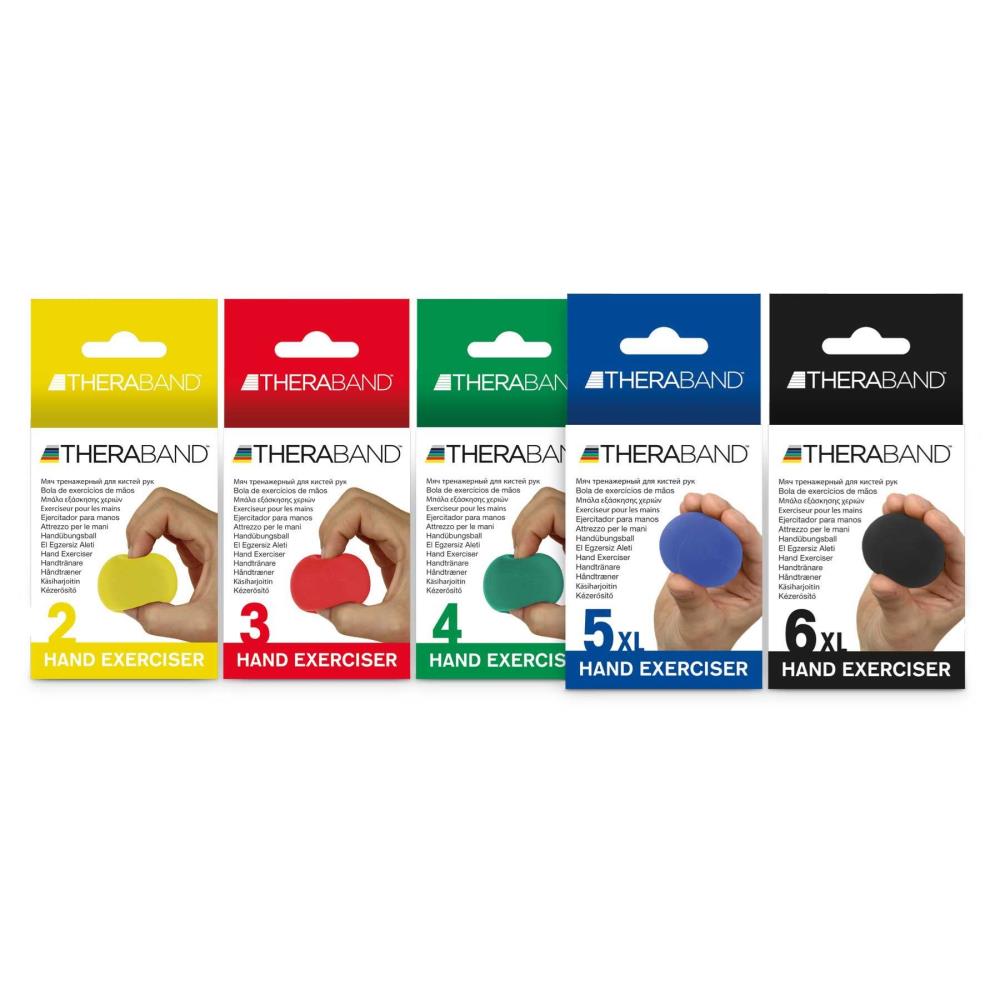 TheraBand Hand Exercisers / Strengthen hand, wrist and forearm. Improve finger function, grip strength, hand dexterity and motor skills.